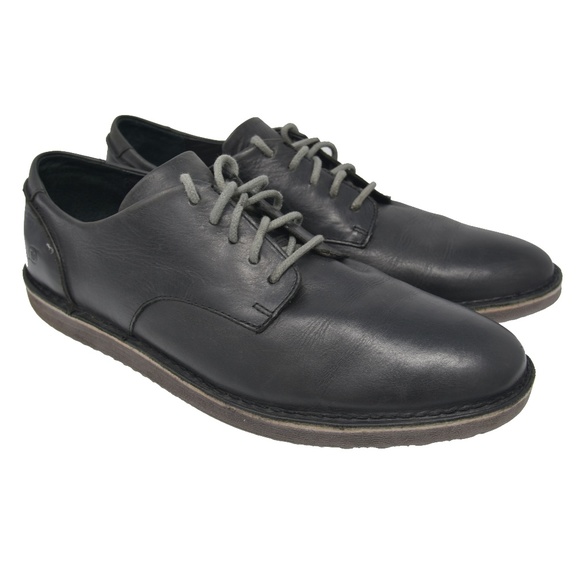 *BORN Sz 12 Dark Blue Leather Oxford Casual Shoe main image 4